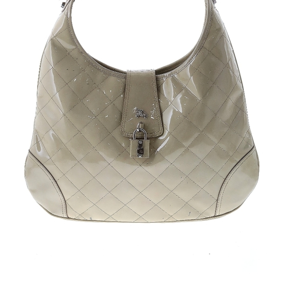 Elegant Light Grey Quilted Women's Bag